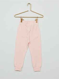 Calças de fato de treino cor-de-rosa - Kiabi