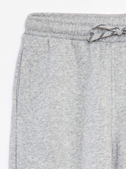 Calças de fato de treino de corte direito lisas - Corte + confortável. - Kiabi