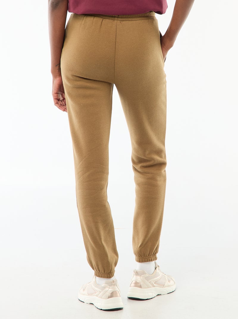 Calças de fato de treino de desporto cintura standard Castanho - Kiabi