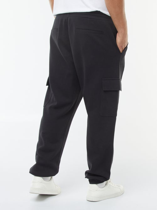 Calças de fato de treino de malha piqué com bolsos com aba - Kiabi