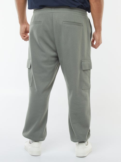 Calças de fato de treino de malha piqué com bolsos com aba - Kiabi