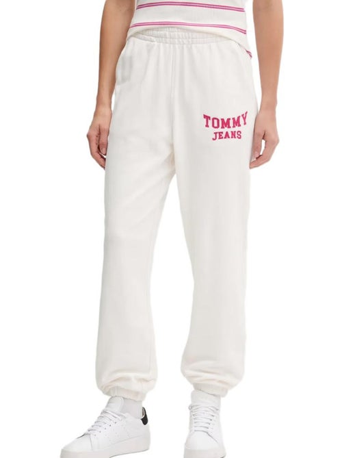 Calças de Fato de Treino Ecru Tommy Hilfiger Tjw Varsity para Mulher - Kiabi Calças de Fato de Treino Ecru Tommy Hilfiger Tjw Varsity para Mulher - Kiabi