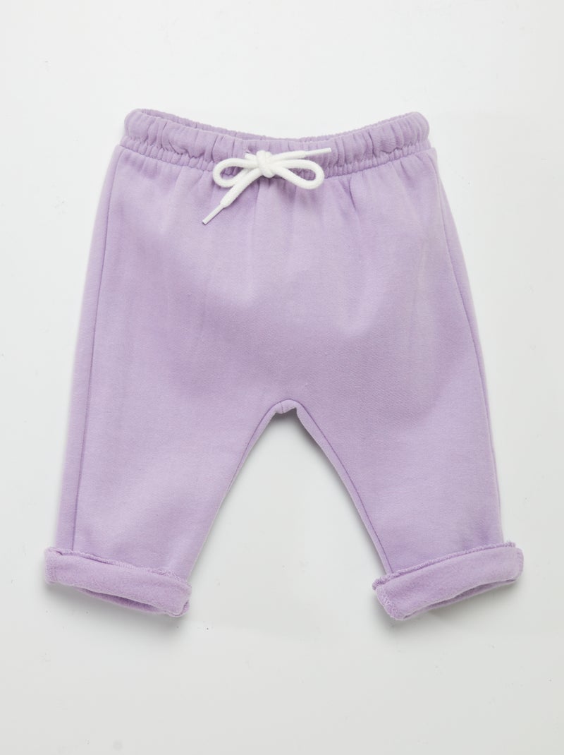 Calças de fato de treino em forma saruel VIOLETA - Kiabi