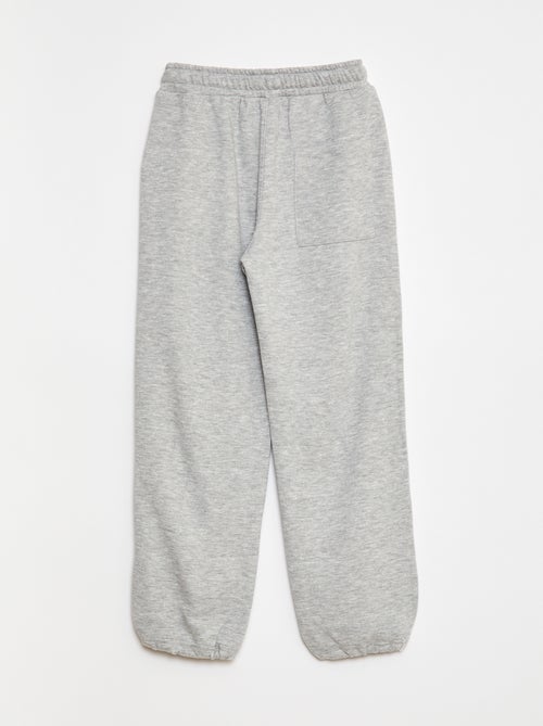 Calças de fato de treino em french terry com viés contrastante - Kiabi
