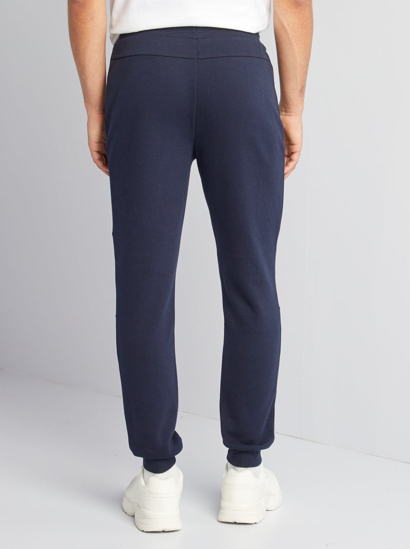 Calças de fato de treino em malha AZUL - Kiabi