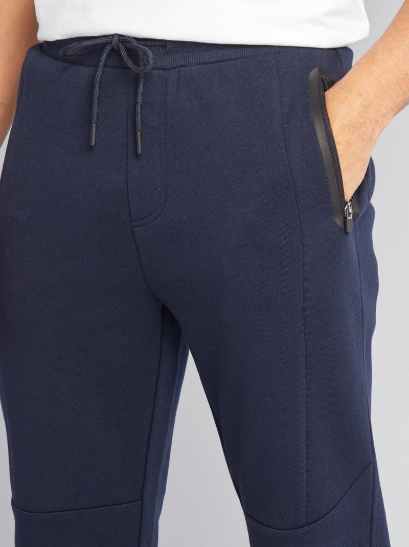 Calças de fato de treino em malha AZUL - Kiabi