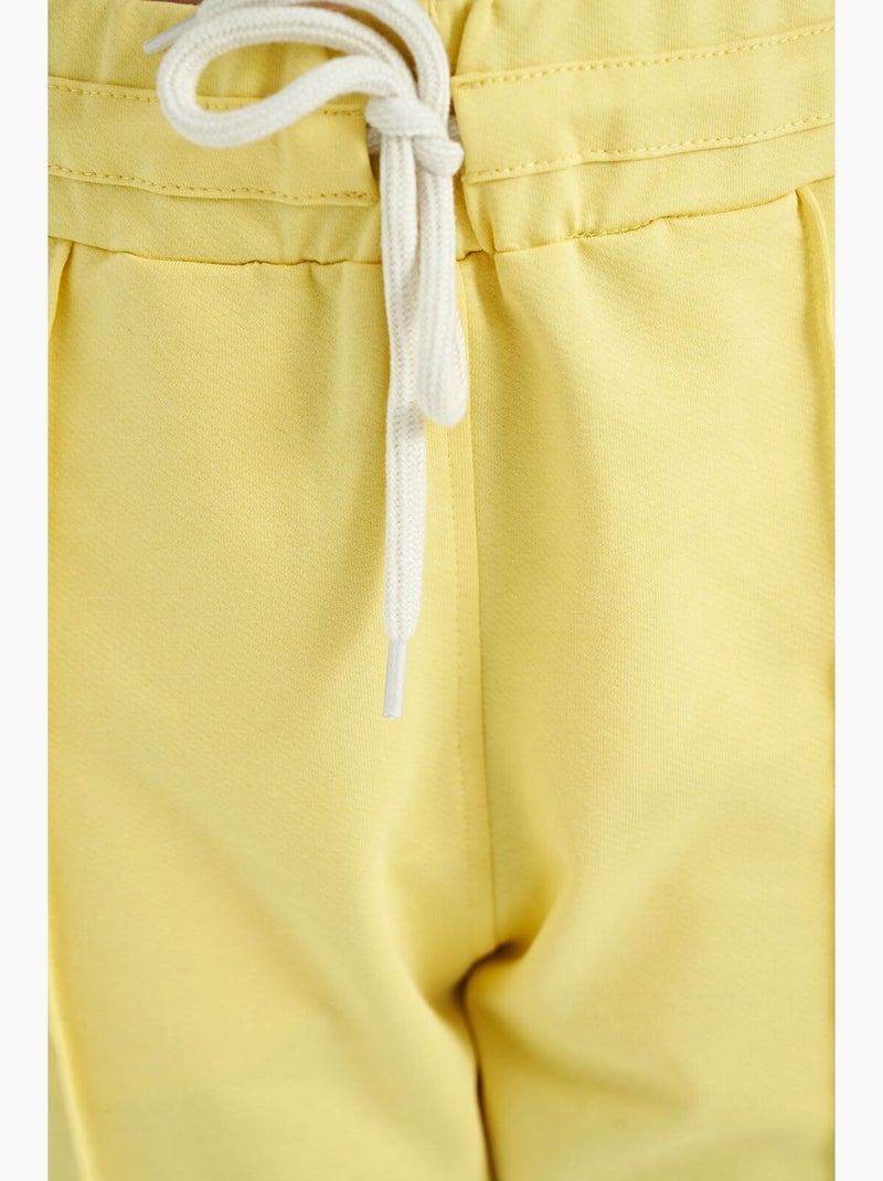 Calças de fato de treino em mistura de algodão tommy Amarelo/Branco - Kiabi