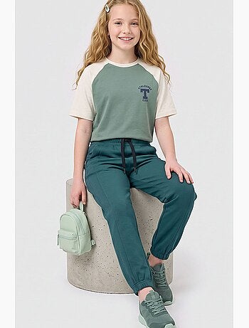 Calças de fato de treino em mistura de algodão tommy