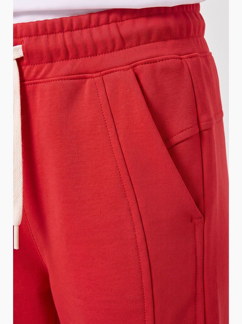 Calças de fato de treino em mistura de algodão tommy Vermelho - Kiabi