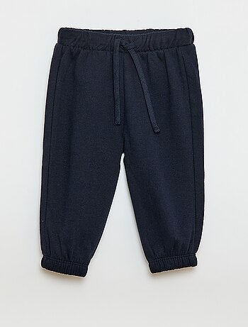 Calças de fato de treino em moletão