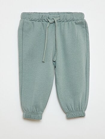 Calças de fato de treino em moletão