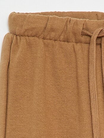 Calças de fato de treino em moletão