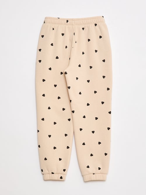 Calças de fato de treino em moletão cardado - Kiabi