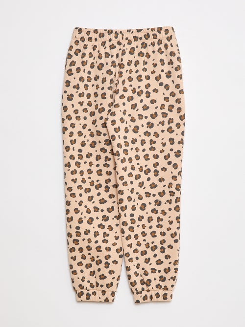 Calças de fato de treino em moletão cardado - Kiabi