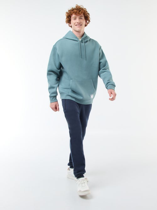 Calças de fato de treino em moletão cardado com 2 bolsos com fecho - Kiabi