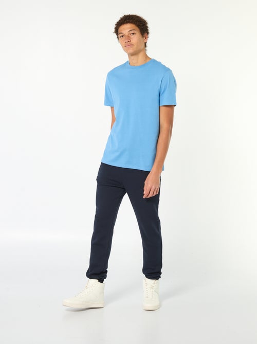 Calças de fato de treino em moletão cardado com 2 bolsos com fecho - Kiabi