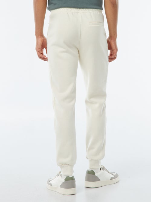 Calças de fato de treino em moletão cardado com 2 bolsos com fecho - Kiabi