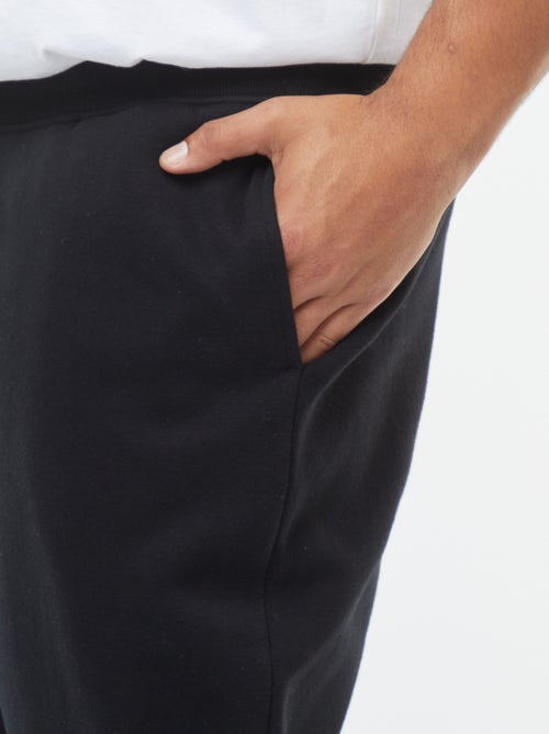 Calças de fato de treino em moletão cardado liso - Kiabi