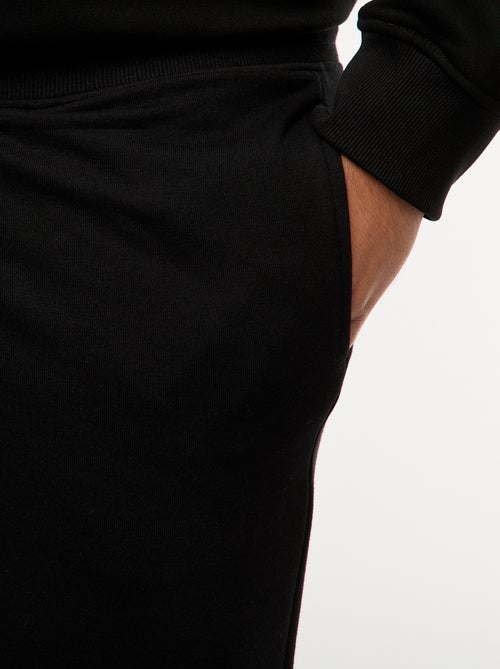 Calças de fato de treino em moletão cardado liso - Kiabi