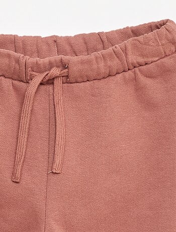 Calças de fato de treino em moletão