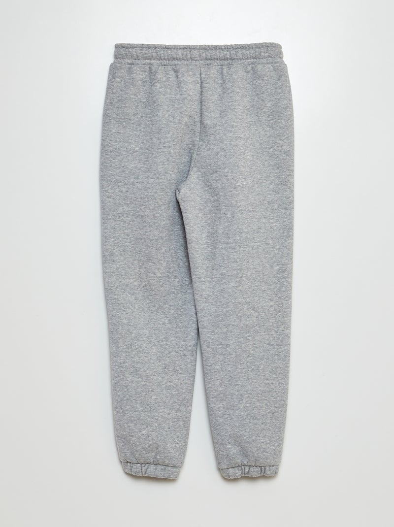 Calças de fato de treino em moletão CINZA - Kiabi