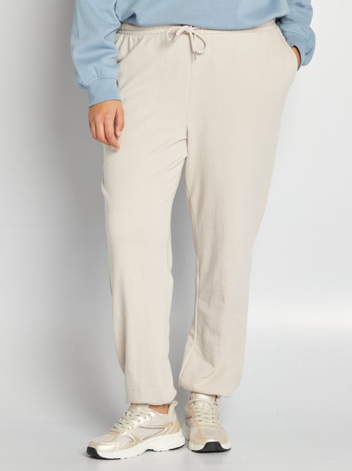 Calças de fato de treino em moletão - Kiabi