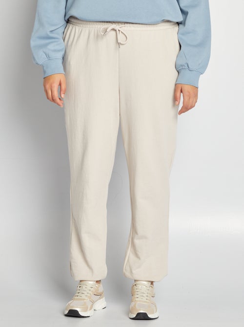 Calças de fato de treino em moletão - Kiabi