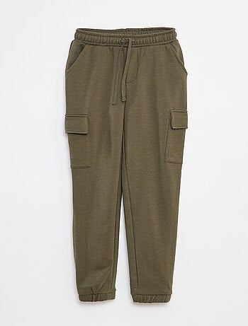 Calças de fato de treino em moletão com bolsos