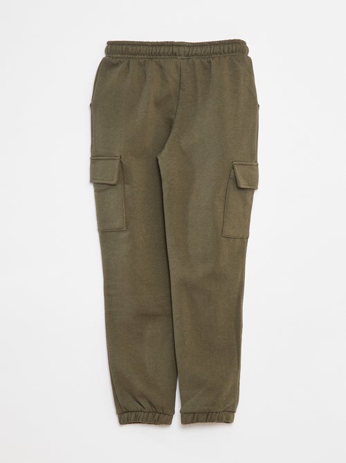 Calças de fato de treino em moletão com bolsos - Kiabi