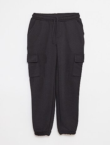 Calças de fato de treino em moletão com bolsos