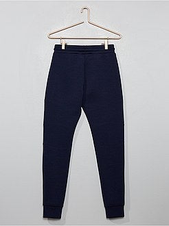 Calças de fato de treino em moletão com efeito 'neopreno' - Kiabi