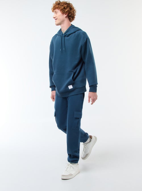 Calças de fato de treino em moletão com muitos bolsos - Kiabi