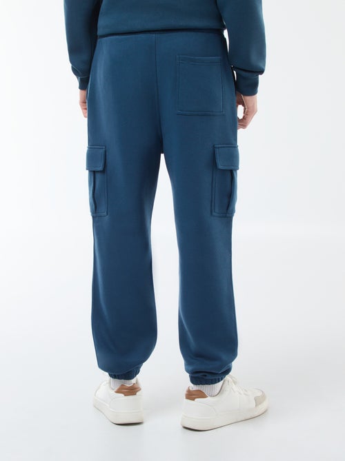 Calças de fato de treino em moletão com muitos bolsos - Kiabi