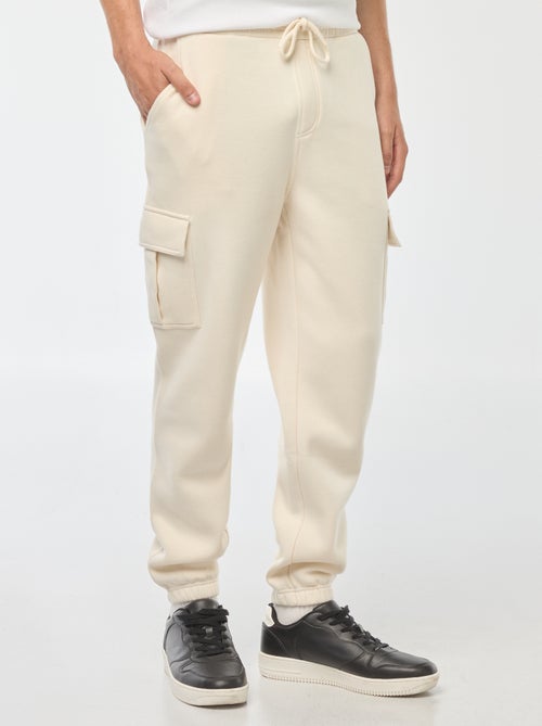 Calças de fato de treino em moletão com muitos bolsos - Kiabi