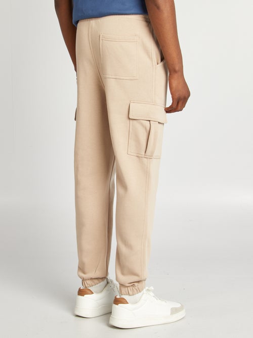 Calças de fato de treino em moletão com muitos bolsos - Kiabi