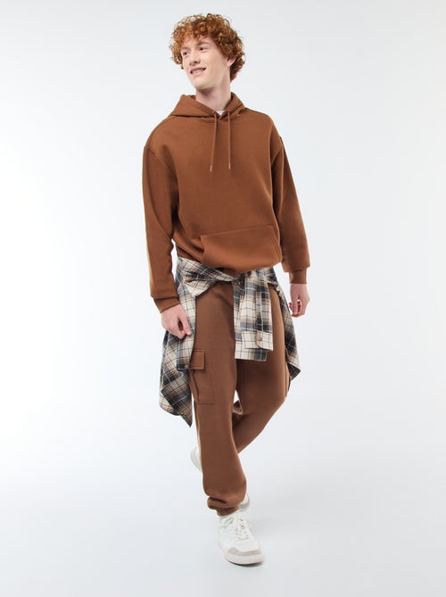 Calças de fato de treino em moletão com muitos bolsos - Kiabi