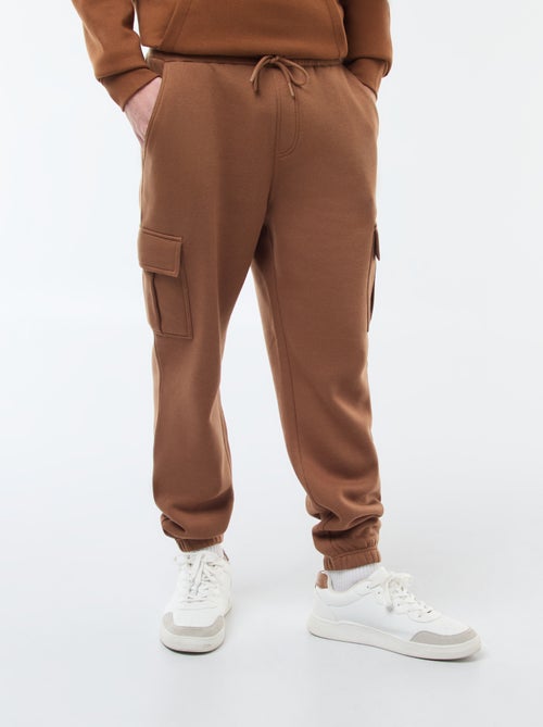 Calças de fato de treino em moletão com muitos bolsos - Kiabi