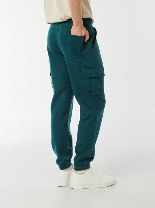 Calças de fato de treino em moletão com muitos bolsos - Kiabi