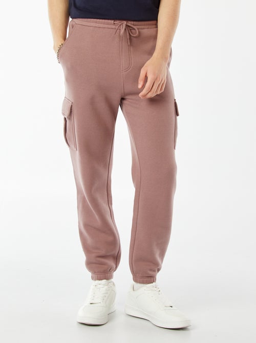 Calças de fato de treino em moletão com muitos bolsos - Kiabi