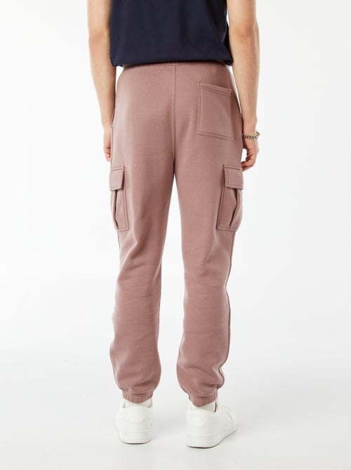 Calças de fato de treino em moletão com muitos bolsos - Kiabi