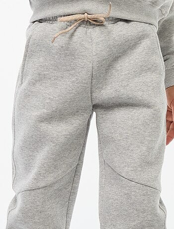 Calças de fato de treino em moletão liso