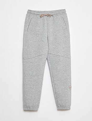 Calças de fato de treino em moletão liso