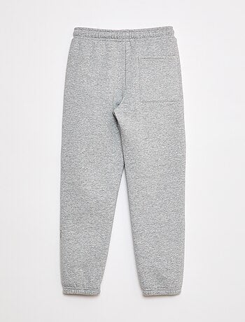 Calças de fato de treino em moletão liso