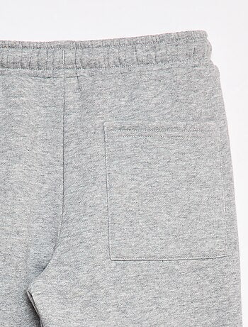 Calças de fato de treino em moletão liso