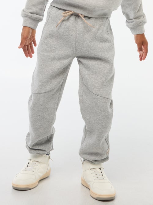 Calças de fato de treino em moletão liso - Kiabi