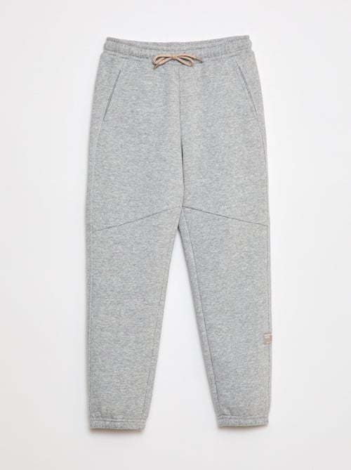 Calças de fato de treino em moletão liso - Kiabi