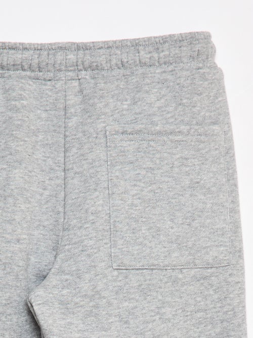 Calças de fato de treino em moletão liso - Kiabi