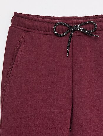 Calças de fato de treino em moletão liso