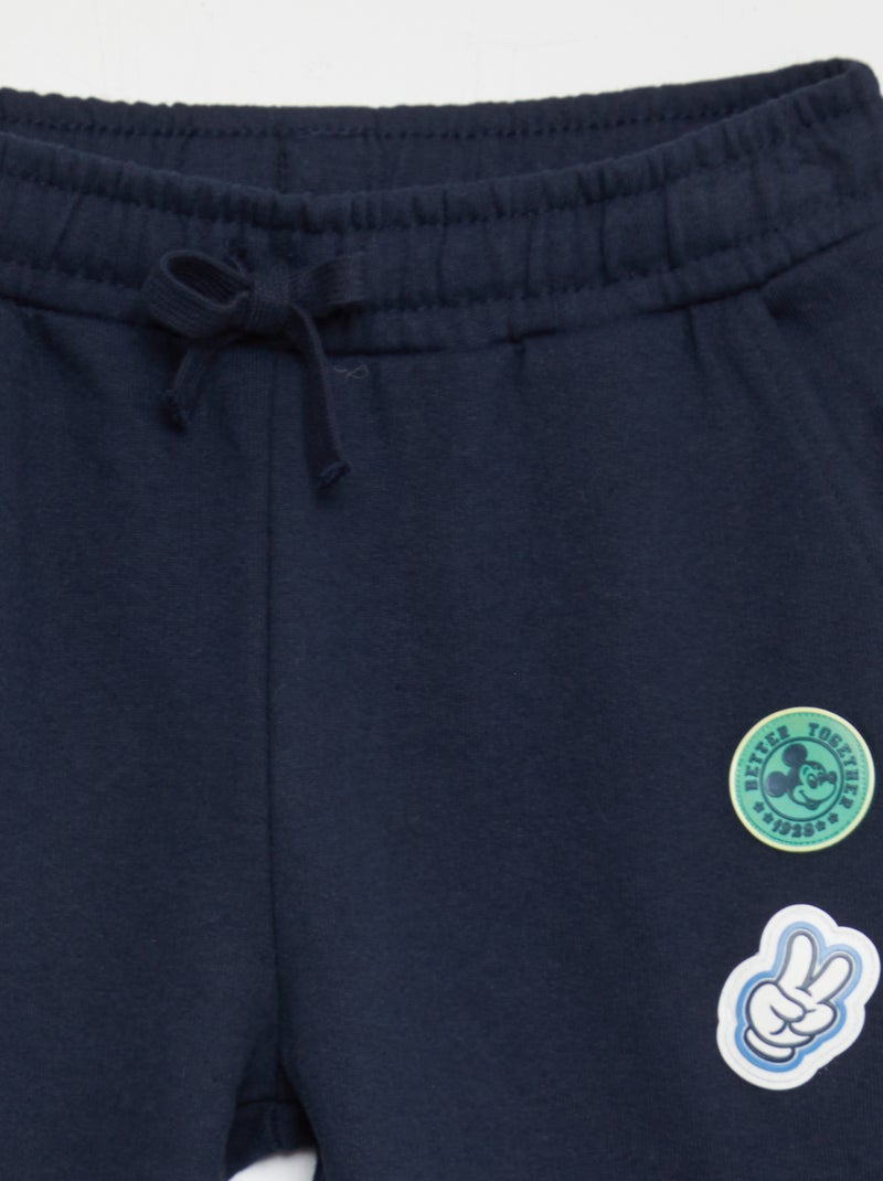 Calças de fato de treino em moletão 'Mickey' AZUL - Kiabi