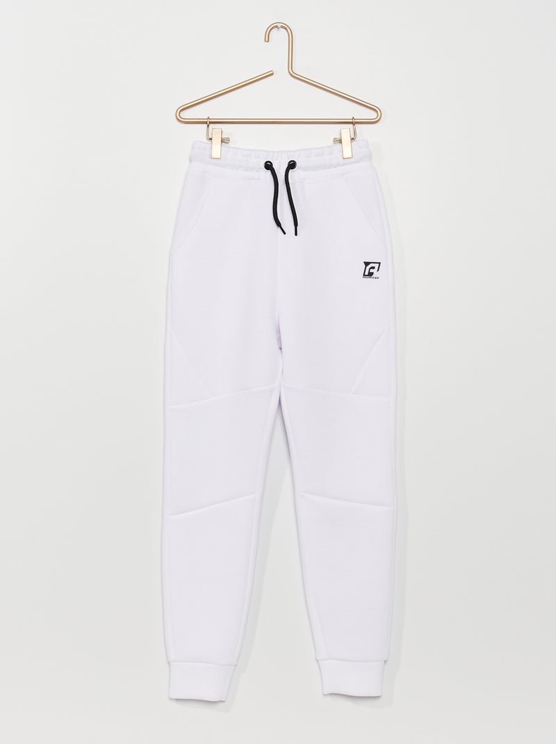 Calças de fato de treino em neopreno BRANCO - Kiabi